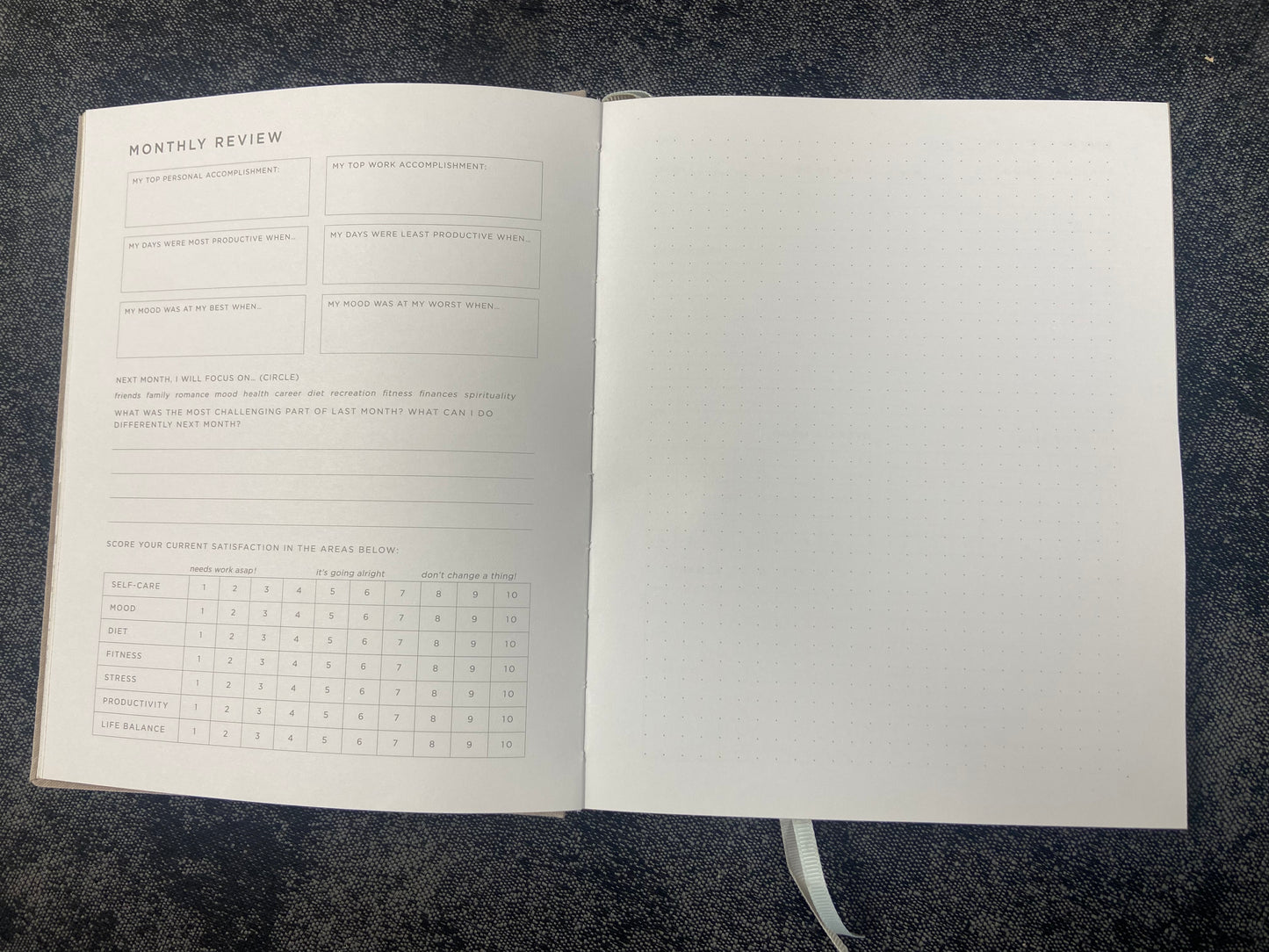 Self care journal daily undated journal